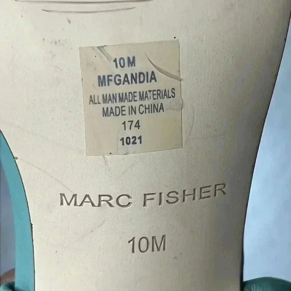 Marc Fisher Block Heeled Ankle Strapped Sandals Size 10M - Picture 11 of 11